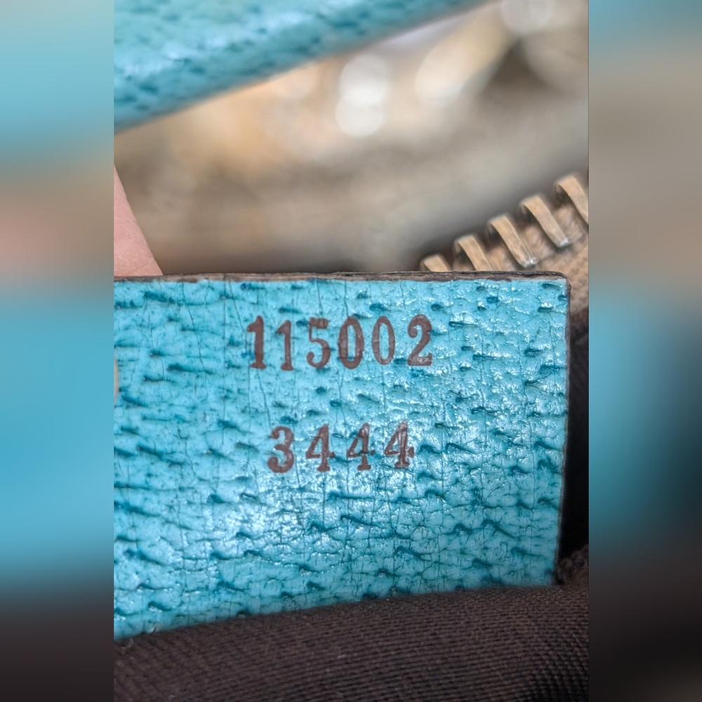 Gucci GG‎ Beige and Tiffany Blue Women's Top handle - Picture 10 of 12